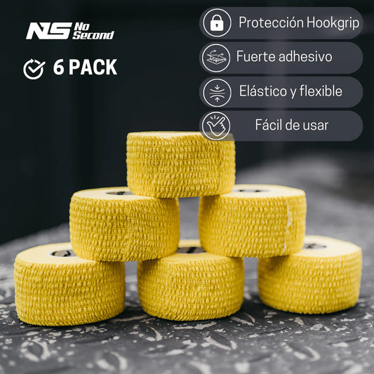 TAPE PREMIUM NOSECOND - AMARILLO - 3.8CM X 6M - 6 PACK