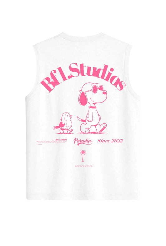Camiseta oversize sin mangas