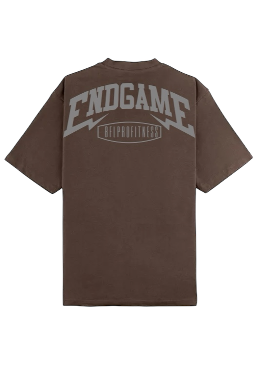 Camiseta oversize black coffe
