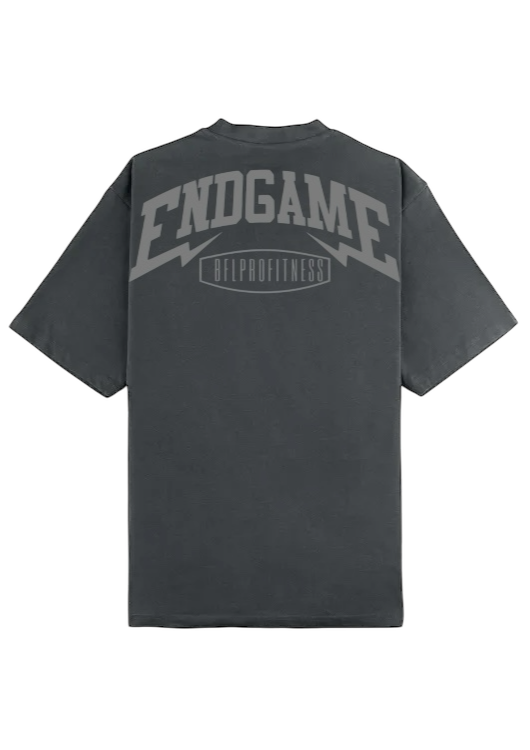 Camiseta oversize black oyster