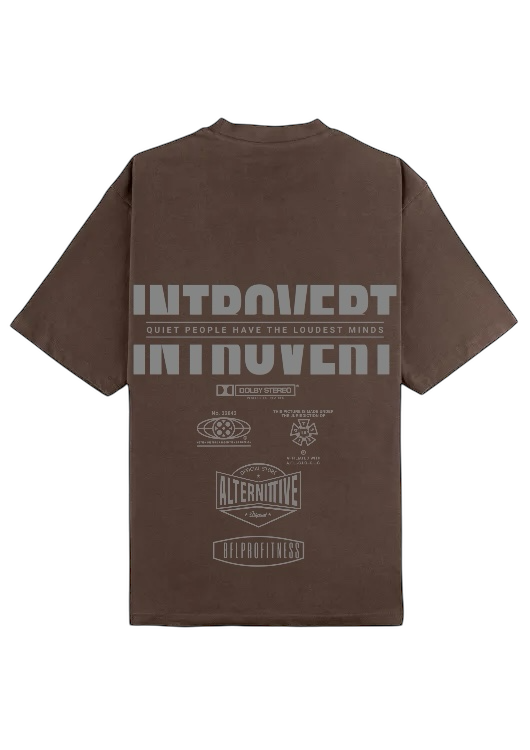 Camiseta oversize Introvert