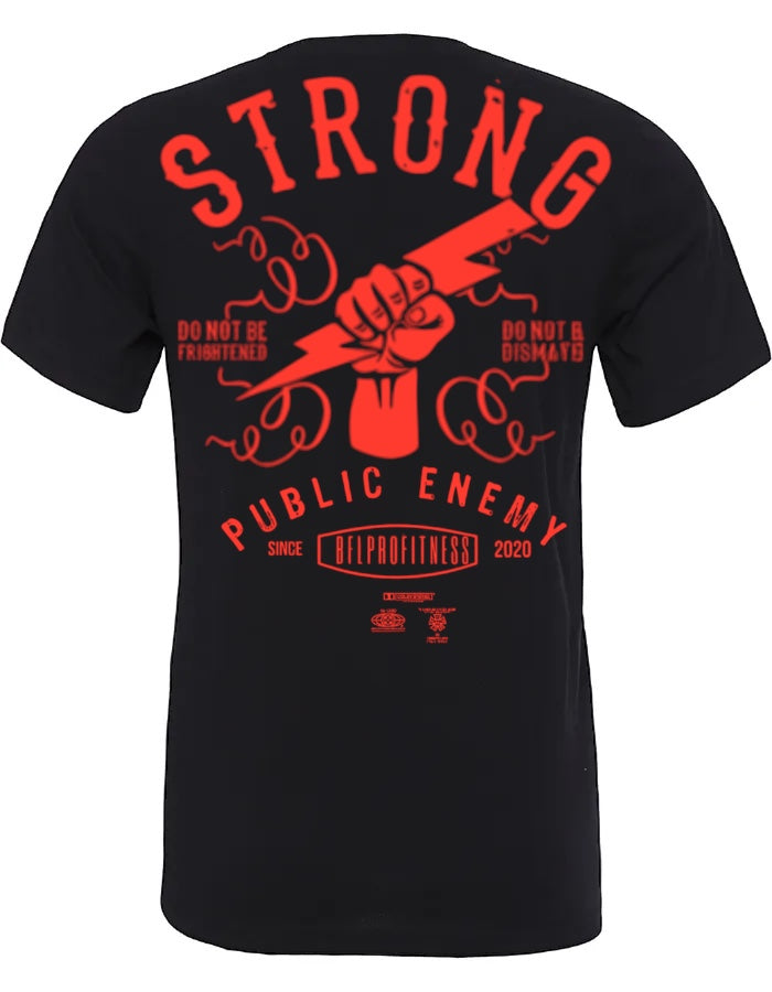 Camiseta Manga Corta STRONG Naranja Flúor