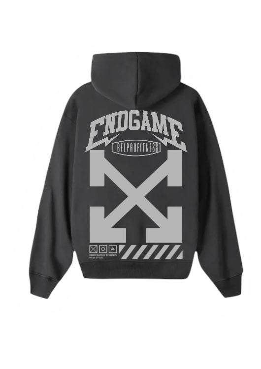 Sudadera EndGame BRUSHED HOODIE OVERSIZED 420 GR Plata