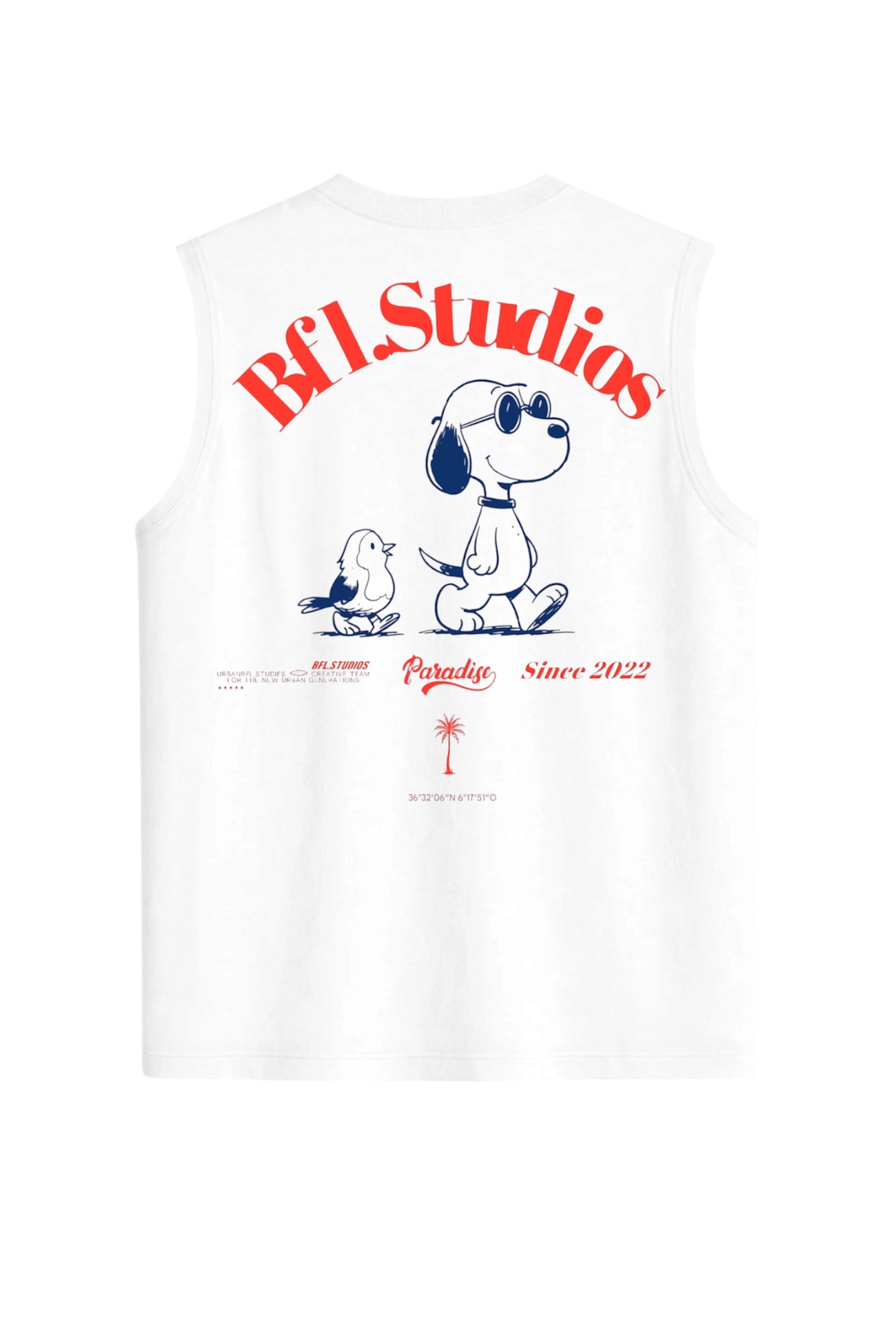 Camiseta oversize sin mangas