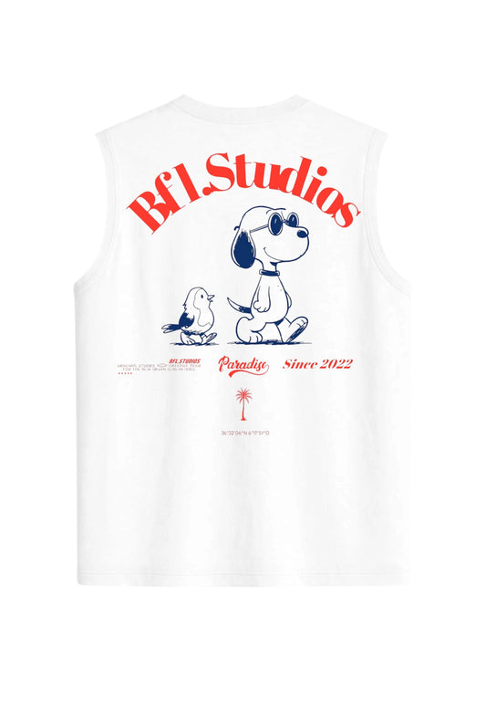 Camiseta oversize sin mangas