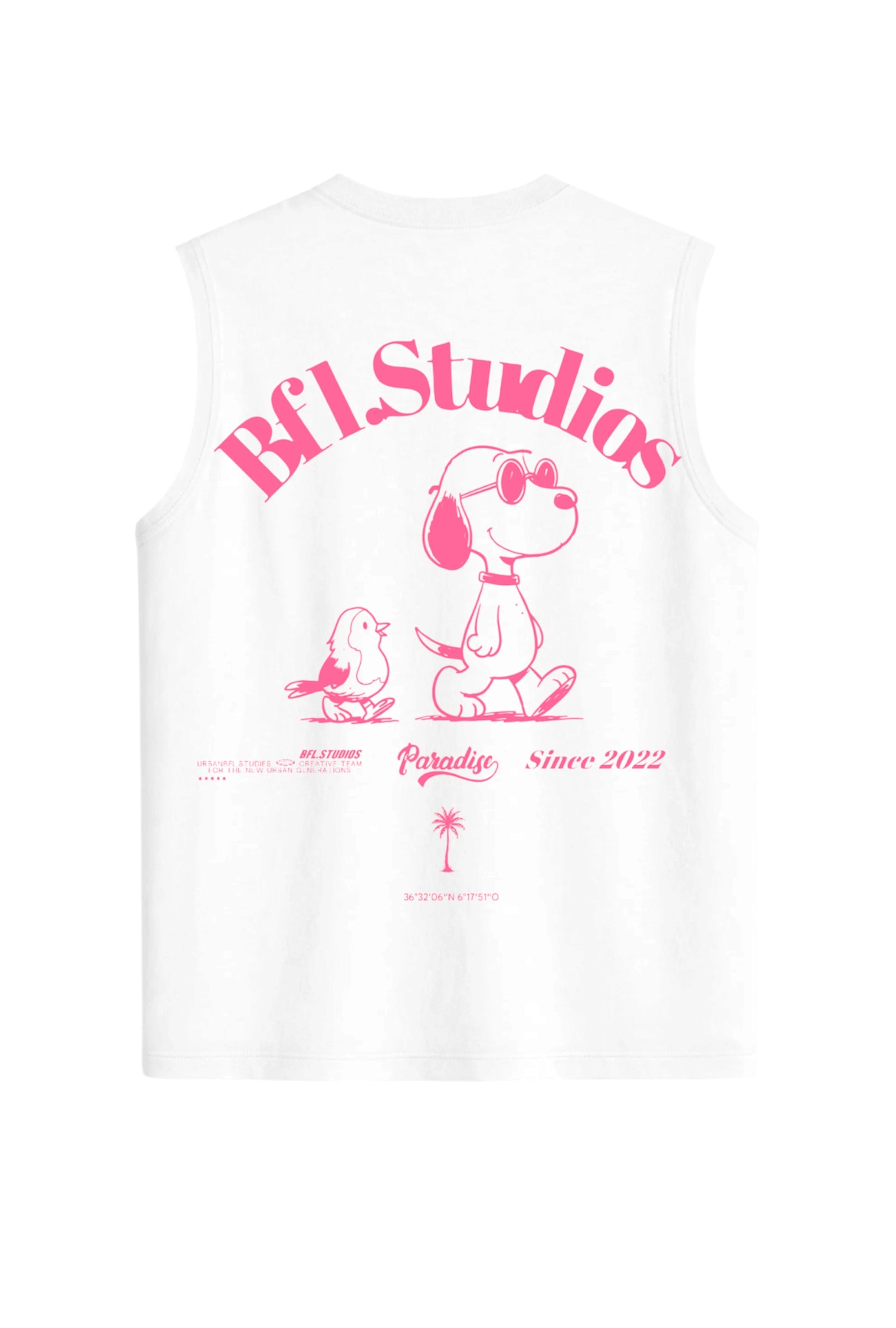 Camiseta oversize sin mangas
