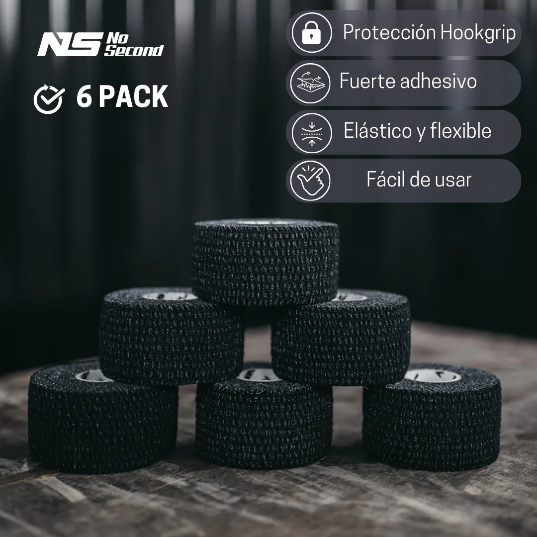 TAPE PREMIUM NOSECOND - NEGRO - 3.8CM X 6M - 6 PACK