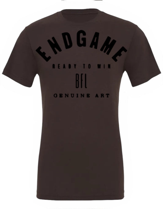 Camiseta Manga Corta EndGame Letras Negras