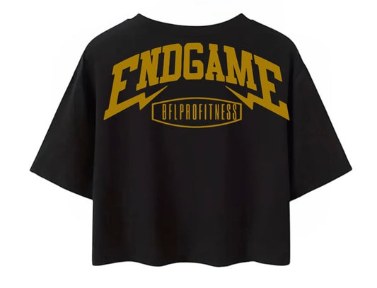 Camiseta oversize logo color Oro