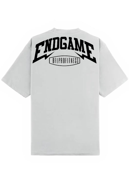 Camiseta Oversize gray violet logo Negro